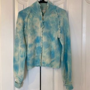 COPY - LOVESHACKFANCY tie dye zippered sweater